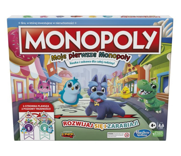 Hasbro Moje pierwsze Monopoly - 1043997 - zdjęcie